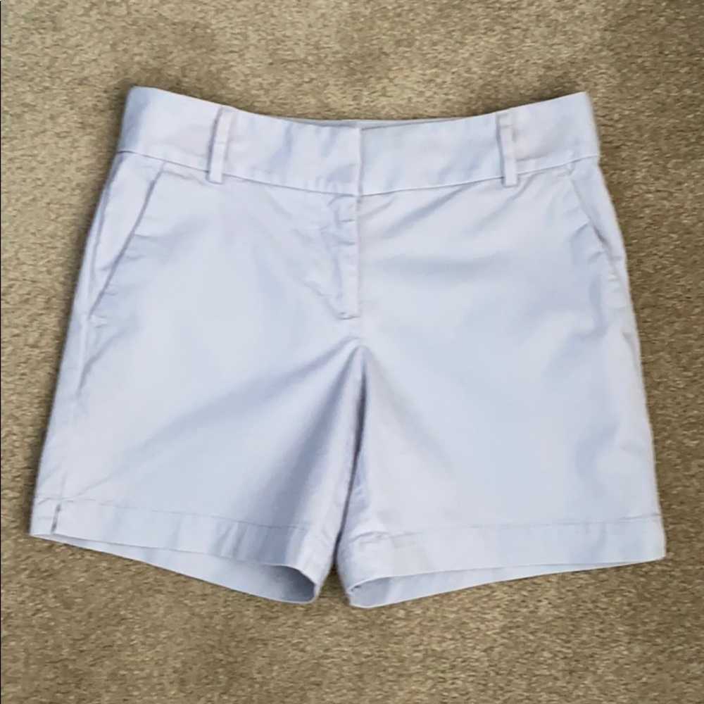 LOFT Gray Bermuda Shorts Tailored Cotton Blend